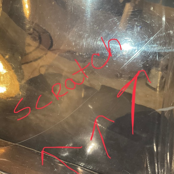 Madison West CLEAR PVC BAG CROSSBODY BAG, pouch included. NWT - Picture 6 of 10